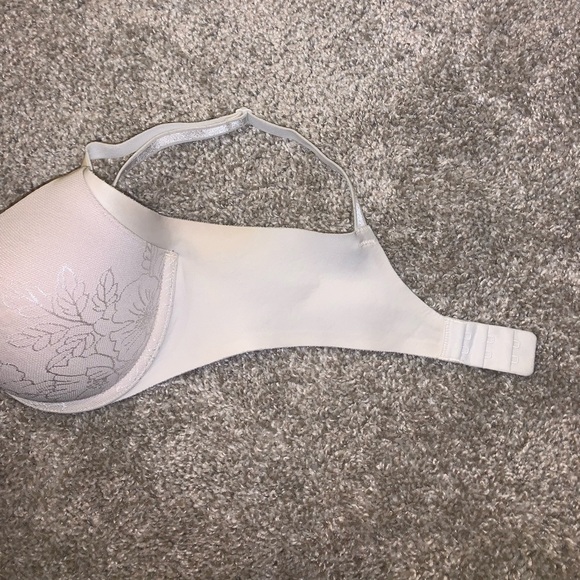 Warners Cream Floral Nylon Padded bra size 34C - Picture 6 of 9